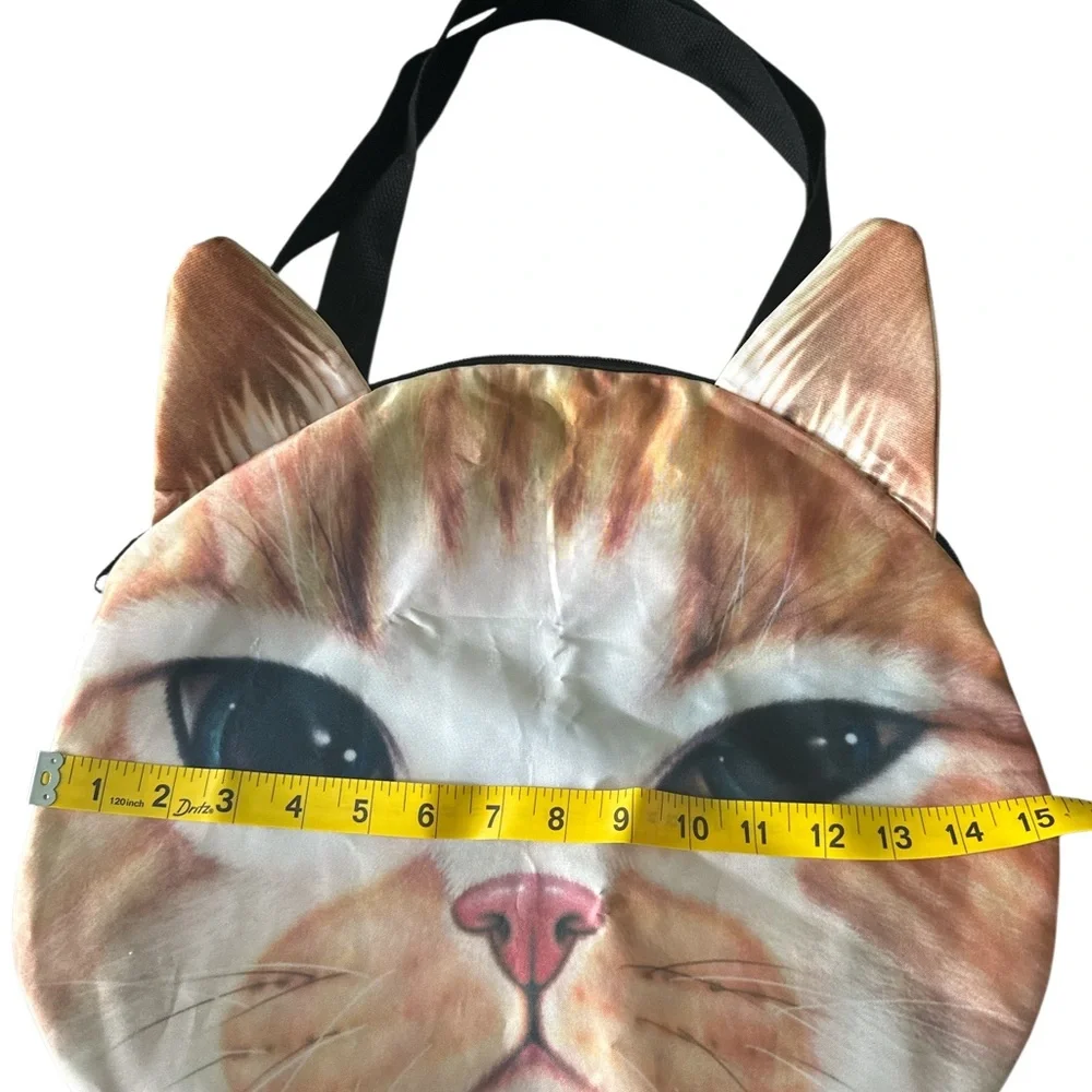 Adorable Feline Face Cat Carrier Tote